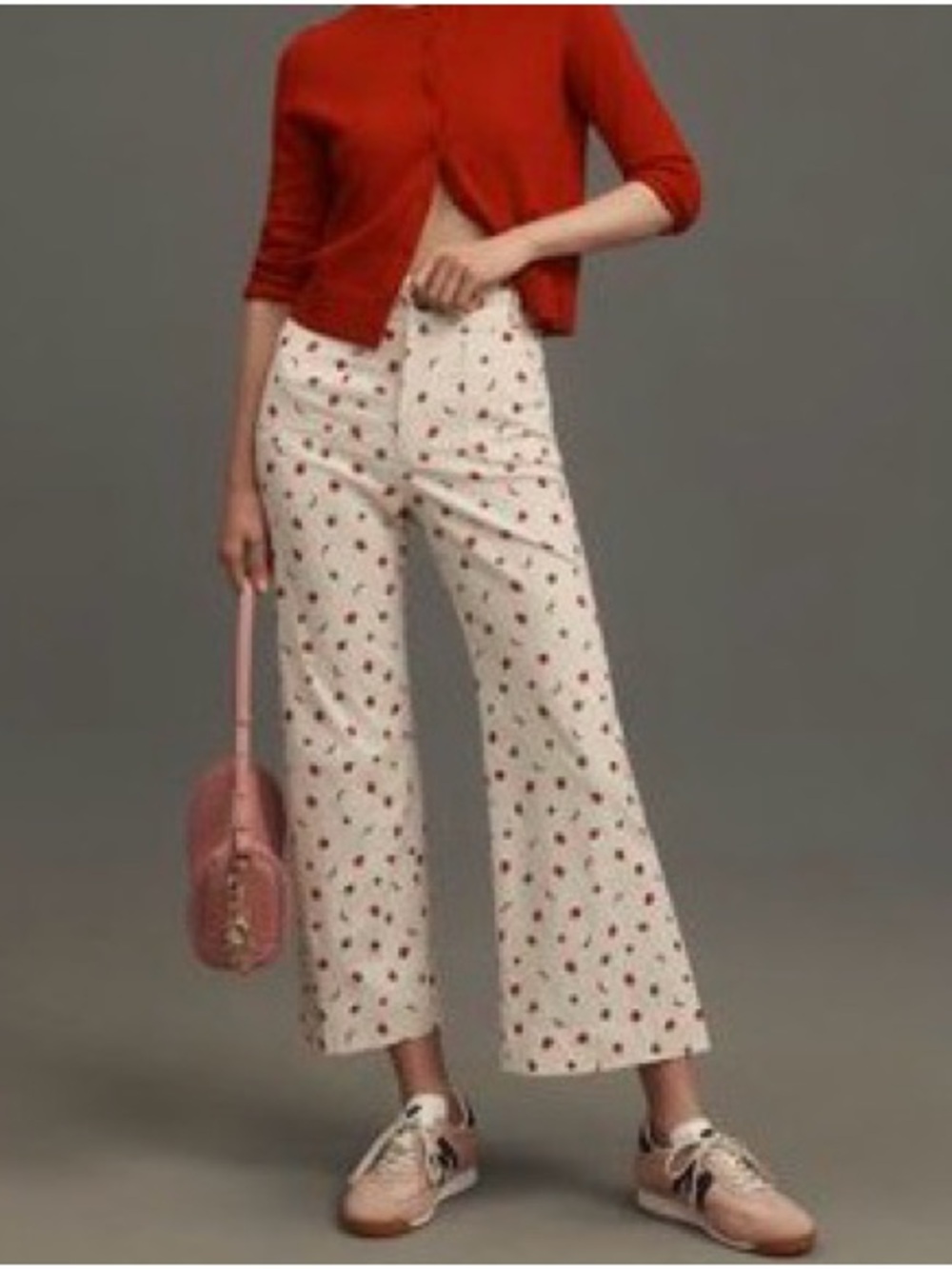 Maeve Colette Cropped Wide Trouser